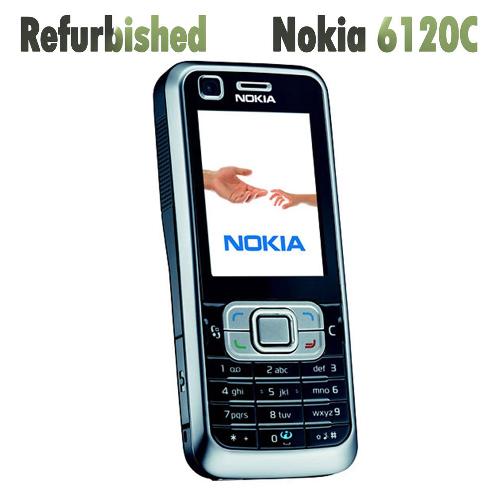 Generalüberholtes Nokia Original Nokia 6120 Classic Mobiltelefon mit 1 SIM 1 Battery 1 Charger schwarz