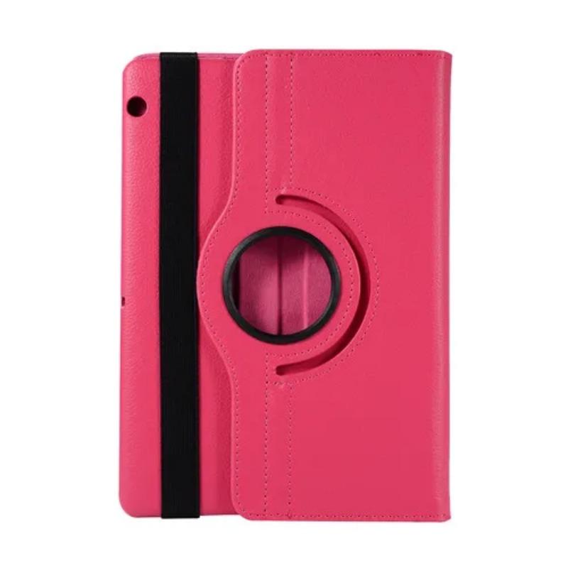 360 rotierende Hülle für Huawei MediaPad T3 10 9.6 T5 10.1 M5 8.4 10.8 M6 10.8 Tablet Funda für Huawei T3 10 Play Pad 2 9.6 Cover HuaWei T5 10.1 rose rot