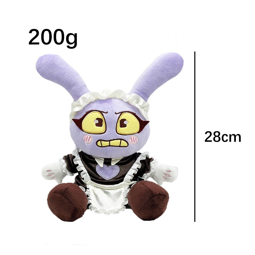 Jax-Anzug Pomni Plüschtier Anime Plüschtiere Niedliche Stoffpuppe Kissen Kinder Geburtstags-Weihnachtsgeschenke weiß