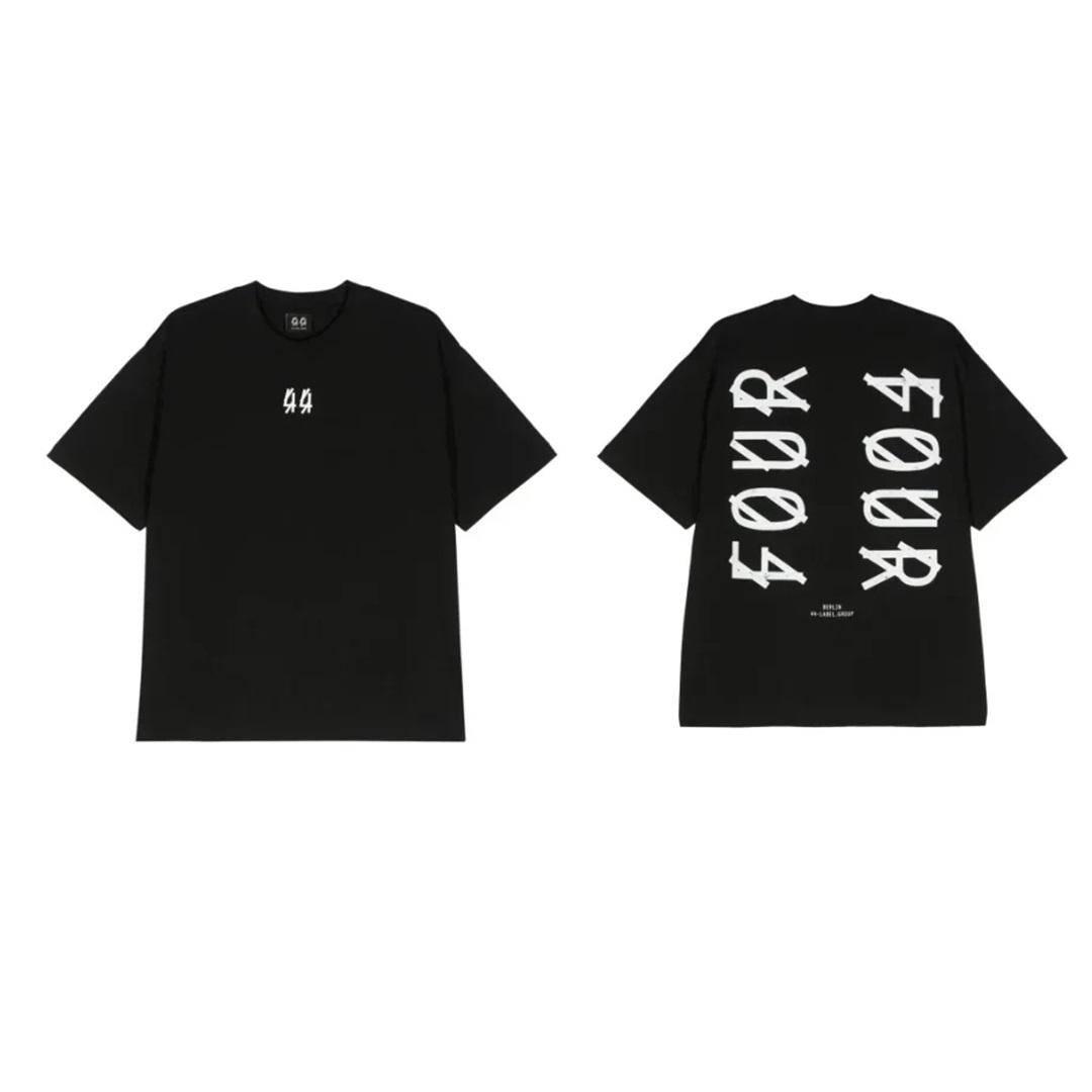 Europäische Modemarke 44 LABEL GROUP T-Shirt Herren Damen Oversized Y2k Unisex Kurze Ärmel Hohe Qualität Streetwear Harajuku Tees Damen Herren Kleidung XXXL elfenbein