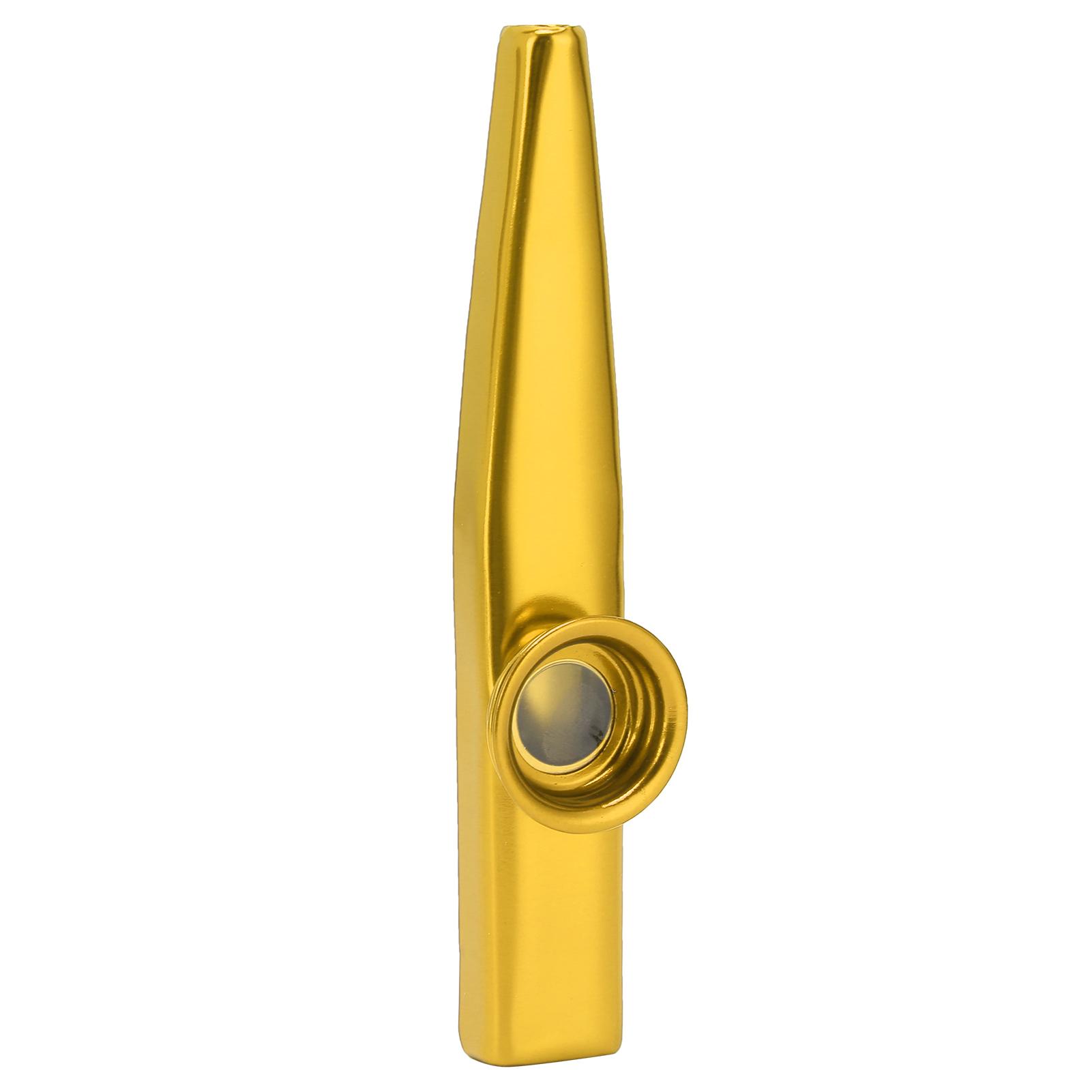 Kazoos Musikinstrumente Mundmuskeltraining Aussprache Kazoo für MusikliebhaberGold goldgelb