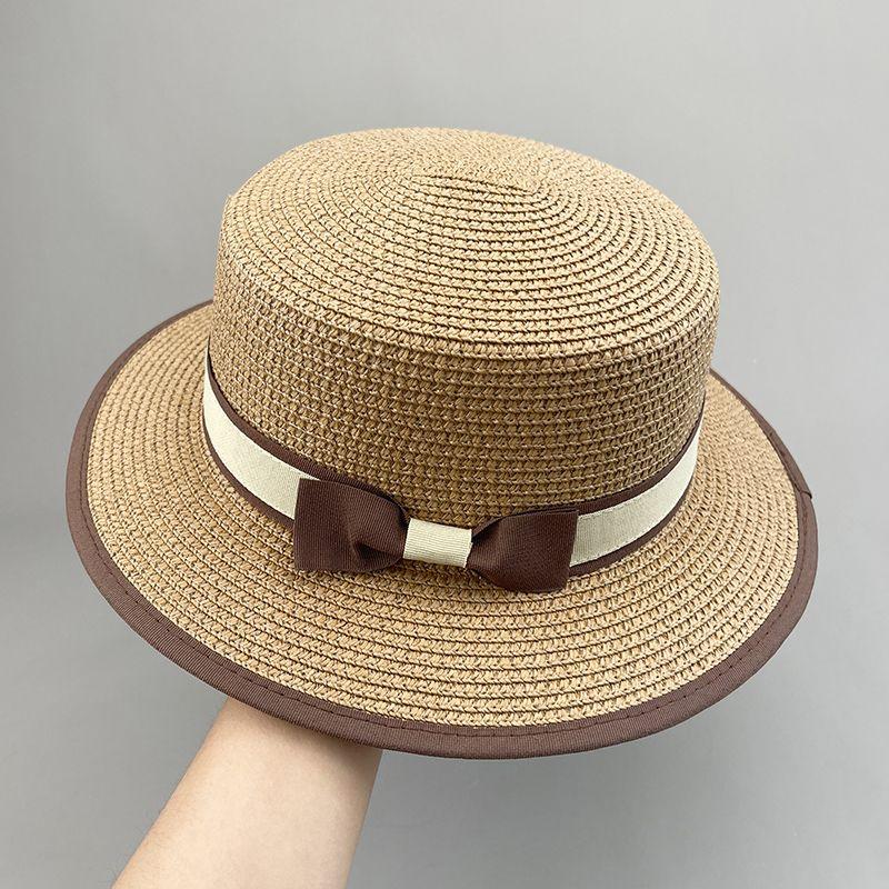 Damen Strohhut Blauer Hut Sonnenhut Strand Weißer Hut Sonnenhut Damen Sommer Cooler Hut Sonnenhut one size khaki