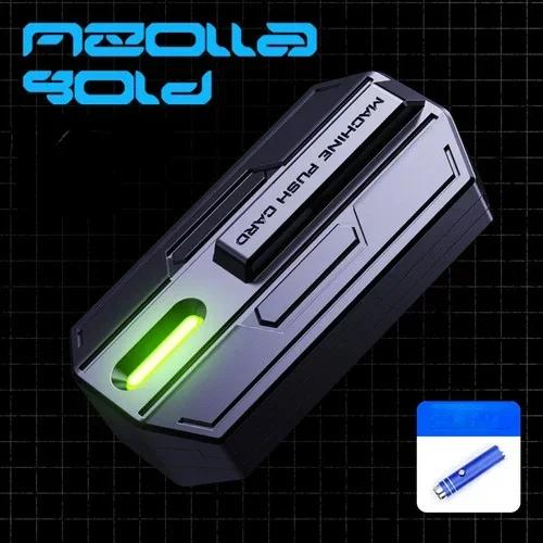 Impuls Drücken Karte Fidget Spielzeug Metall Zinklegierung Mechanisch Magnetisch Stressabbau EDC Pop Coin Erwachsene Technologie Spielzeug Anti-Angst grün