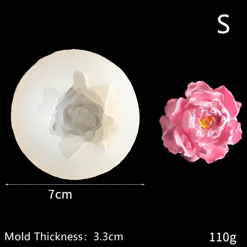 3D Jasminblüten Silikon Backformen Milchgeleeform Fondant Schokoladenformen DIY Küchenwerkzeug Seifenkerzenform Handgemachtes Geschenk S