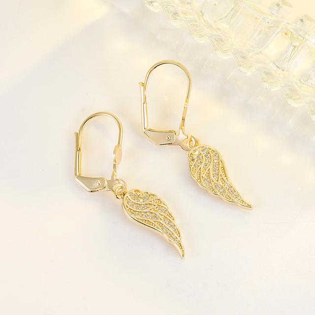 100 % 14k Gold-Ohrring für Frauen, feiner Aros Mujer Oreja, echter Diamant-Edelstein-Schmuck, Orecchini-Tropfenohrring für Frauen gold