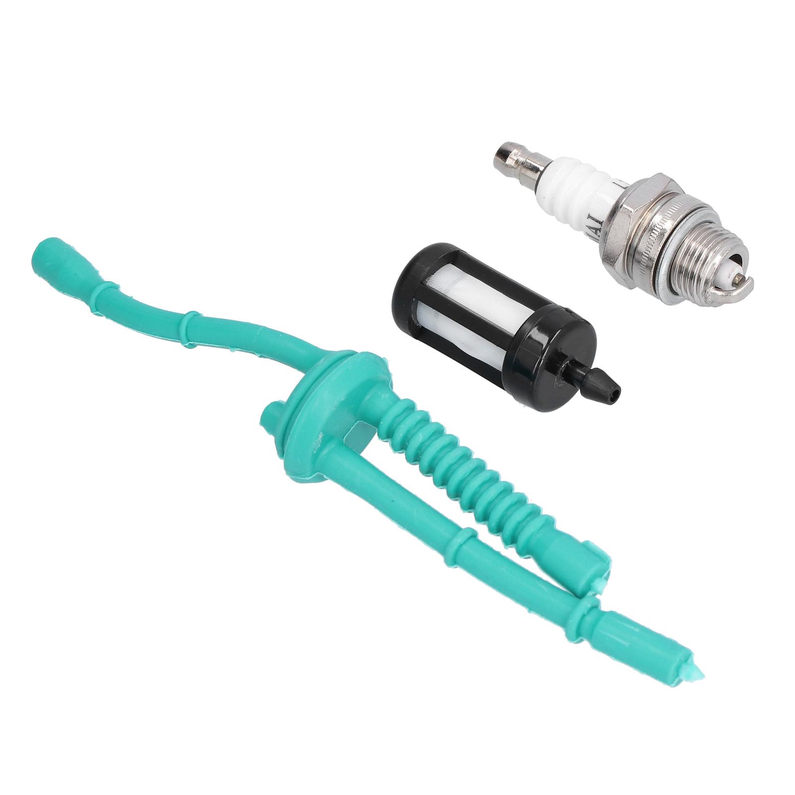 Kraftstoffschlauch Zündkerze Kraftstofffilter Set für Stihl FS38 FS45 FS46 FS55 FS100 FS130 Freischneider
