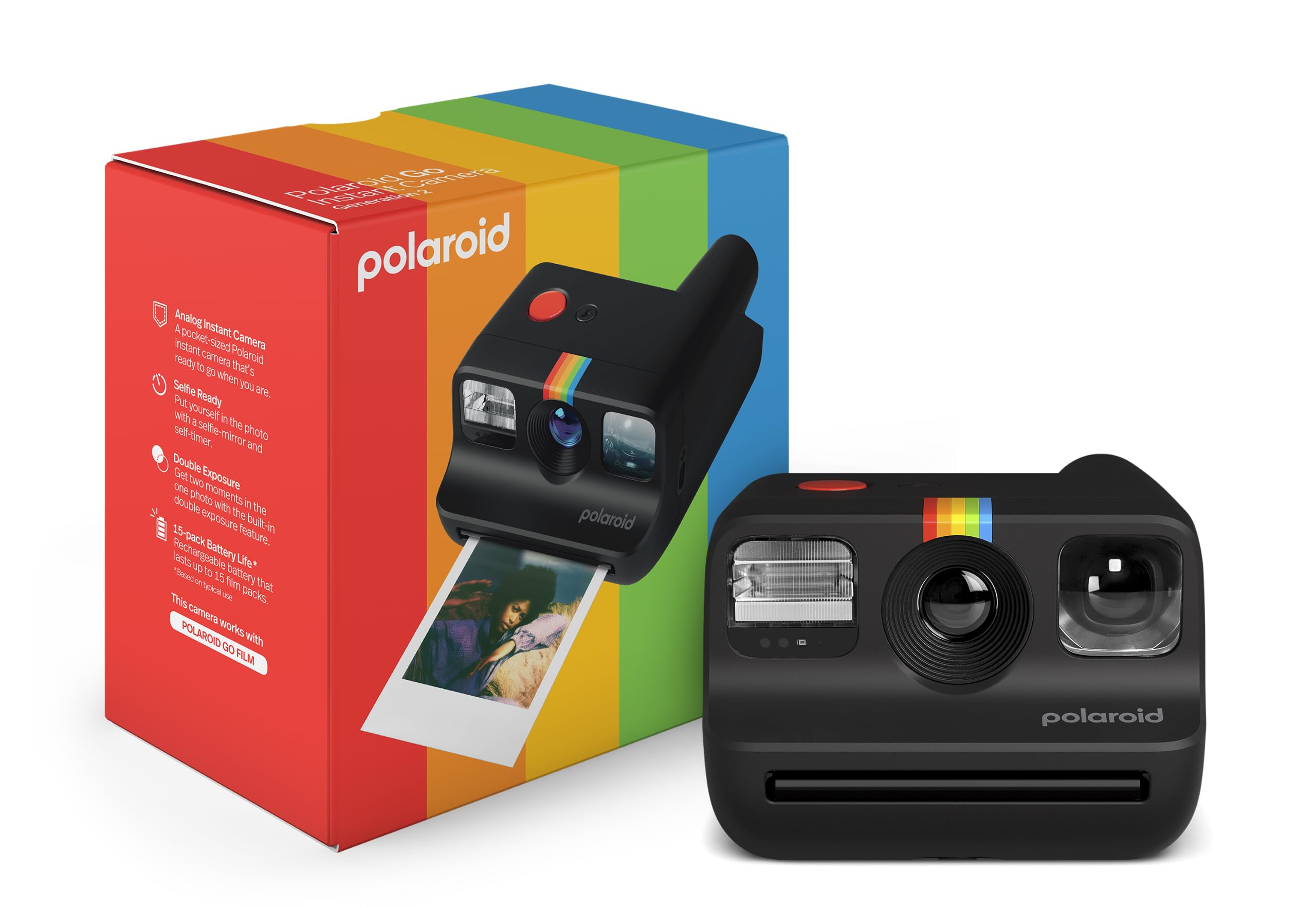 Polaroid Sofortbildkamera Polaroid Go Generation 2 – Schwarz (9096)