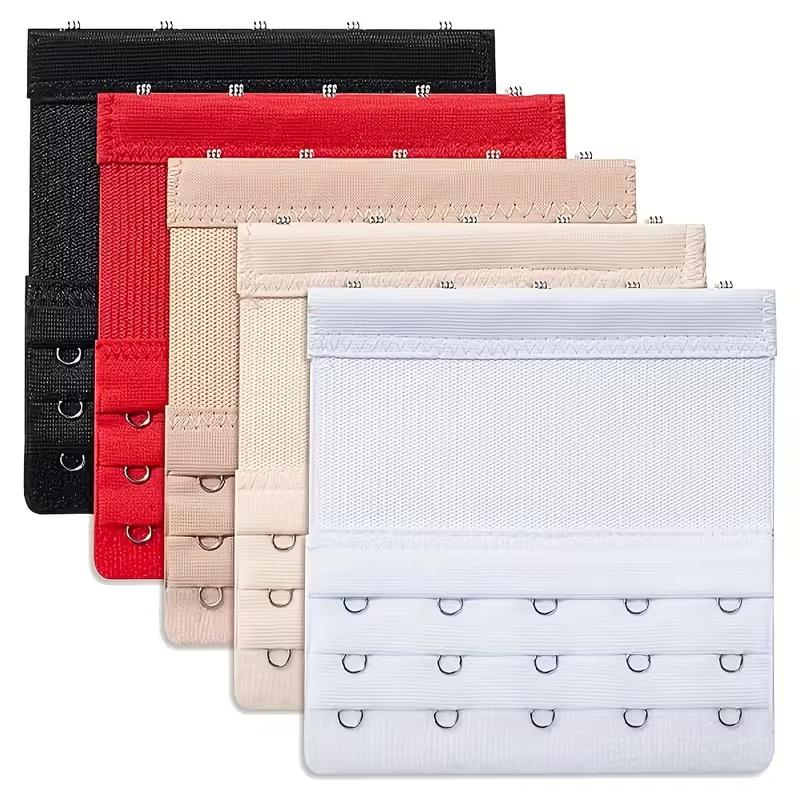5 Stück Ultra-Weiche BH-Verlängerungen - 5 Haken Verstellbar für Maximalen Komfort, Ideal für Übergrößen, Schwangerschaft & Empfindliche Haut One Size