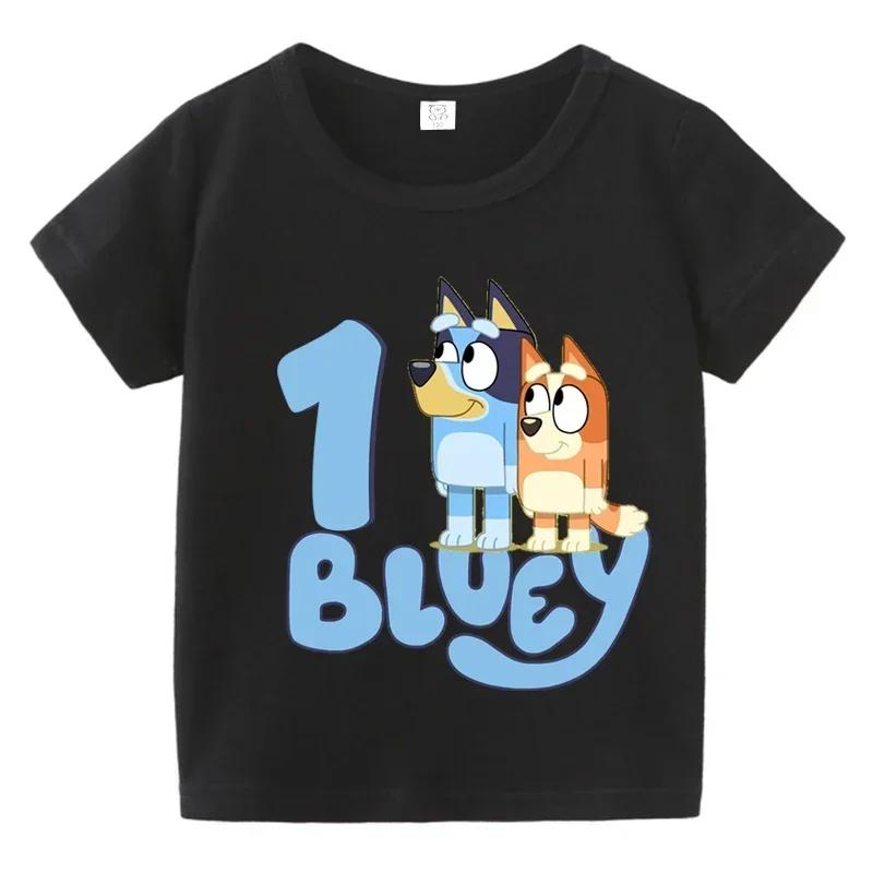 1-9 Jahre Geburtstag Mädchen Jungen Cartoon Print T-Shirt Cartoon Hund Niedliche Kinderkleidung Kinder T-Shirts 150