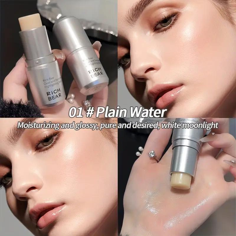 Aufhellender Creme-Modifikator-Stick, Modifikator-Schatten, Feiner Flash-Highlighter-Stick, Dreidimensional, Feuchtigkeitsspendend, Natürlich, Erröten, 01