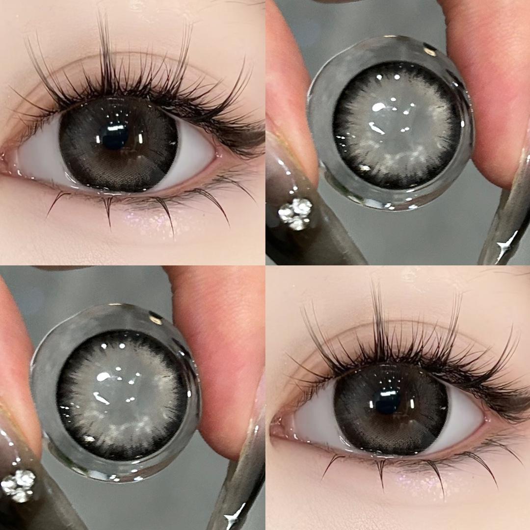 Kontaktlinsen Kosmetik 2 STK Farbige Kontaktlinsen Myopie Natürliche Weiche Kontaktlinsen 1 Jahr Verwendung Kontaktlinsen Kosmetik -7.00