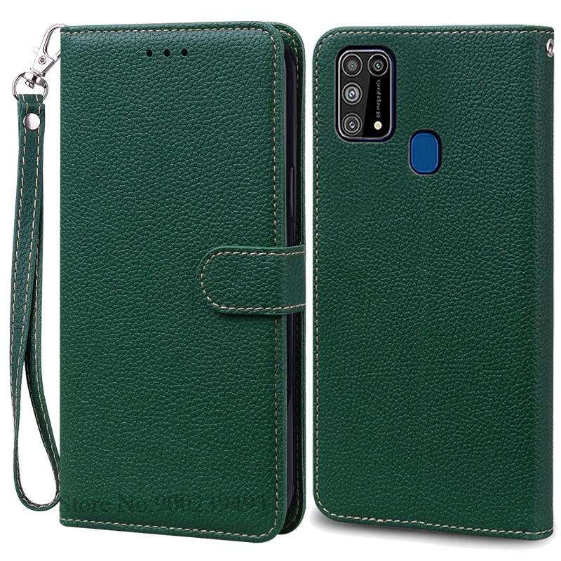 M31 Hülle für Samsung Galaxy M31 Hülle Silikon Leder Flip Wallet Hülle für Samsung M31 Handyhülle M 31 M315F Cover Coque Fundas Samsung M31 (M315F)