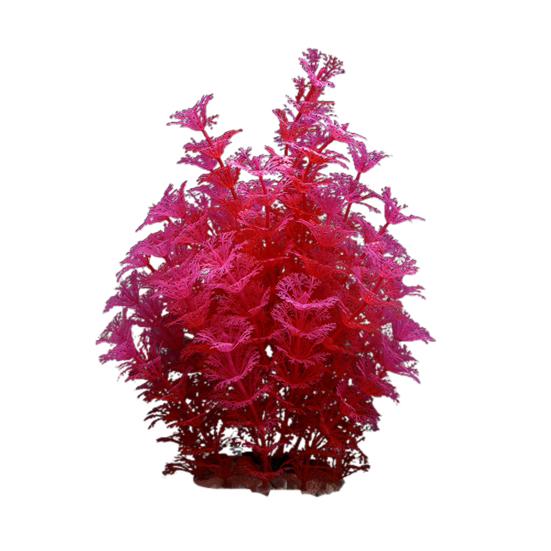 Aquarium-Zubehör, Aquarium-Dekoration, sichere multifunktionale Kunststoff-Simulation, gefälschte Wasserpflanzen für Heimtierprodukte rot