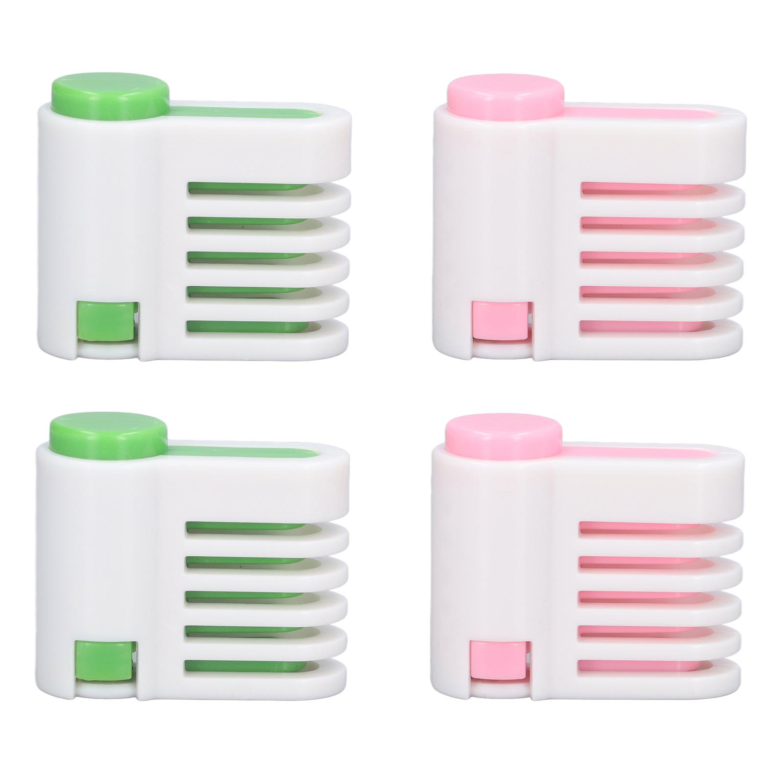 4 Stück DIY Kuchen Nivellierer Schneider Effektives Schichten 5 Schichten Brotscheiben Schichtungs-Hilfs-Teiler für