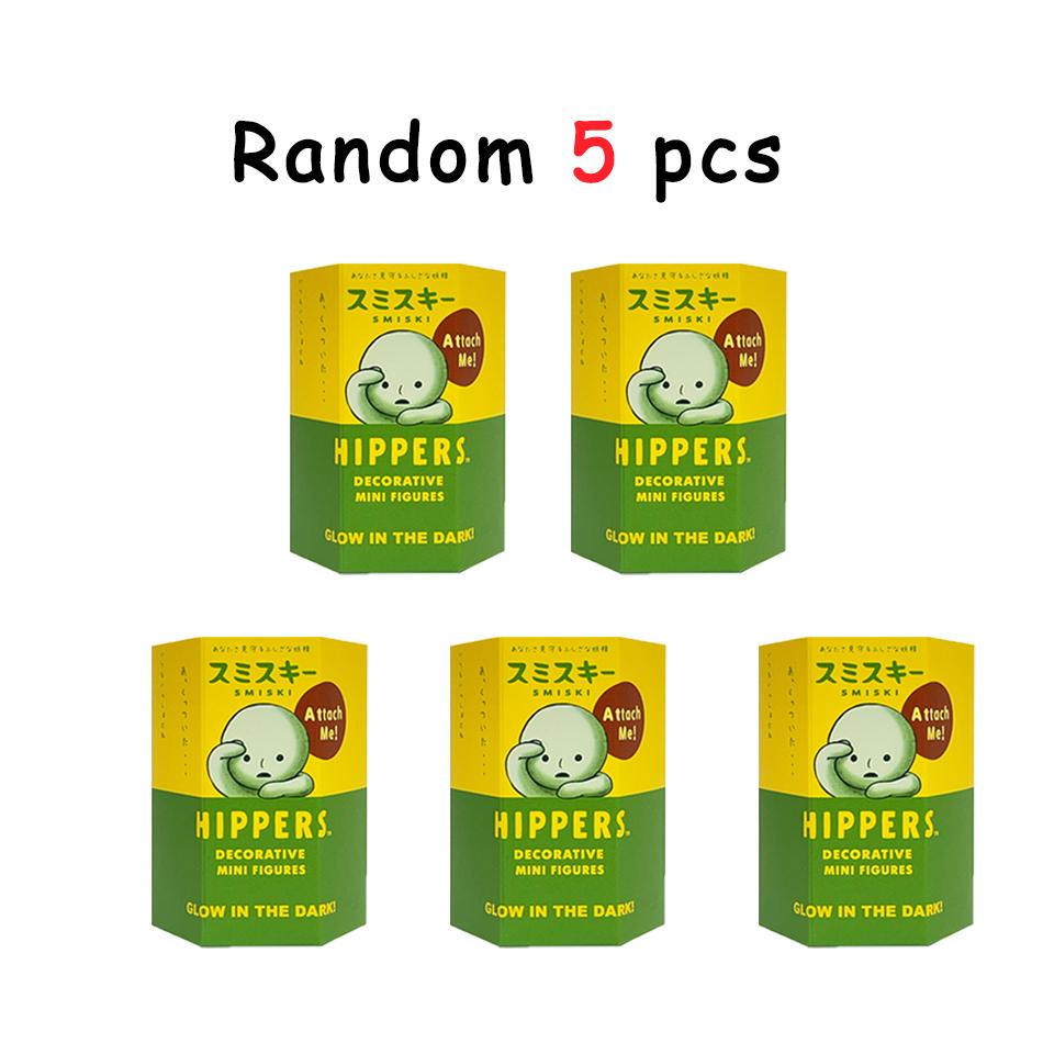 Smiski HIPPERS Leuchtende Dekorative Mini-Figuren Blind Box Smiski Hippers Serie Sammlung Leuchtet im Dunkeln Mystery Box Freund Geschenk