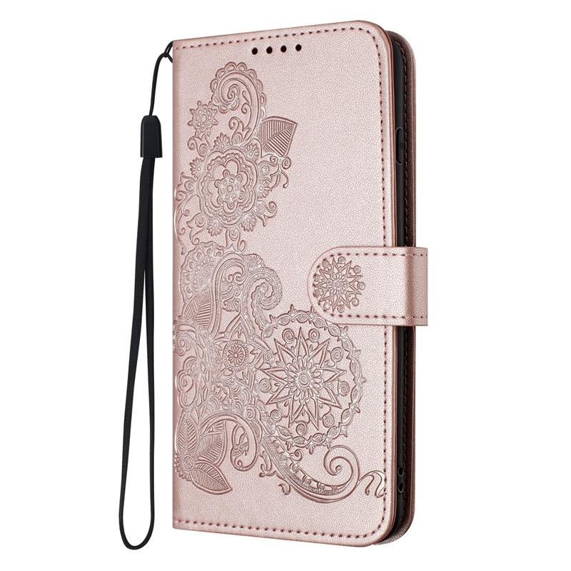 A51 A50 A30S Hülle Paisley Leder Wallet Case für Samsung Galaxy A51 A71 A31 A41 A30S A10 A50 A20 A40 A70 A20E Handyhülle For Galaxy A40 rose gold