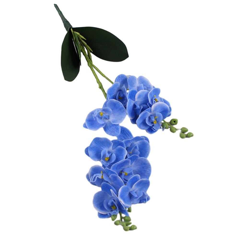 Gefälschte künstliche Schmetterlings-Orchideen-Orchideen-Blumen-Plastik blau
