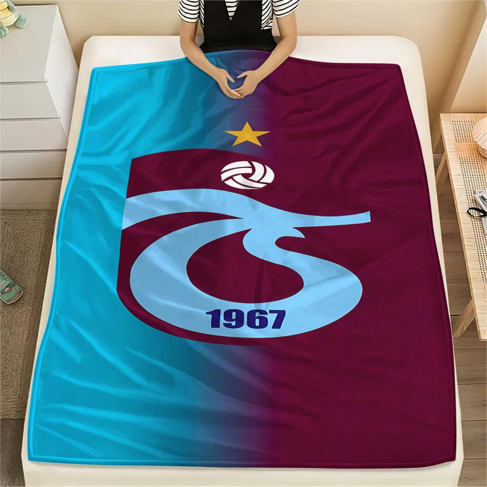 1 Stück Trabzonspor Aufdruck Flanelldecke, Hohe Qualität für alle Jahreszeiten, Heimdekoration, Wärme und Komfort, Perfekt für Weihnachtsgeschenke 80cm x 120cm
