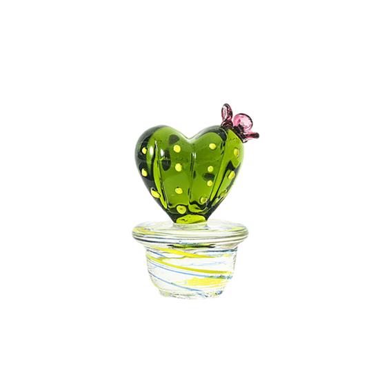 Home Desktop Künstliche Kunststoffpflanze im Topf, stacheliger Glaskaktus, Desktop-Ornament, Verzierungen, Bürokaktus 2