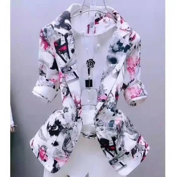 Sommer Anzug Jacke frauen Strickjacke Ein-Knopf Druck Selbst-anbau Sonnencreme Temperament Mode Jacke S