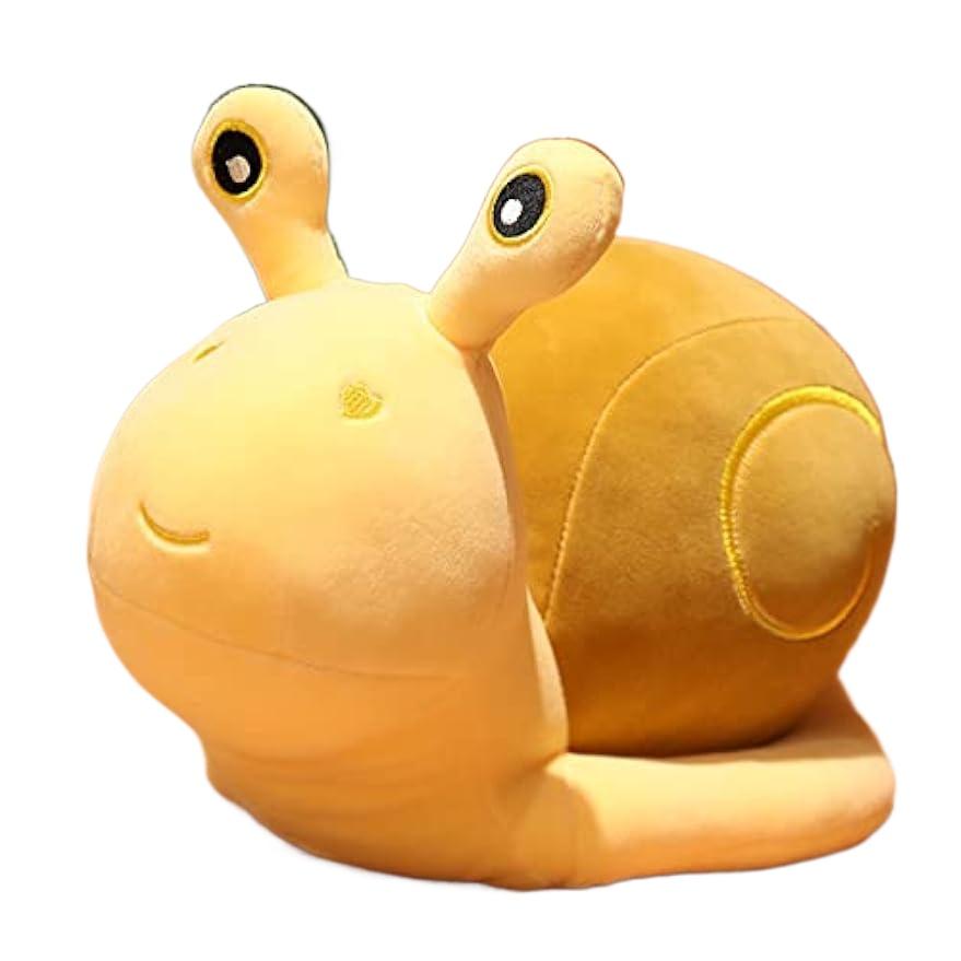 Plüschtier Schnecken Kuscheltiere, Plüschtier Schnecken Stofftier Kinderspielzeug Geschenk 30cm gelb