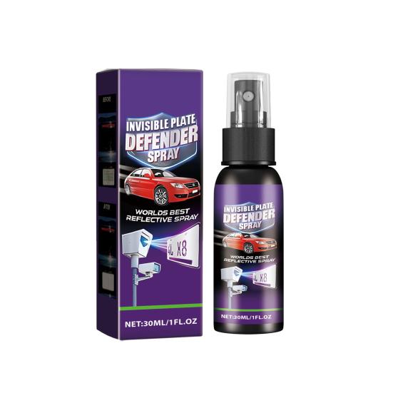 Auto-Kennzeichen-Spray, unsichtbar, Radarkamera-Abschreckungsspray, einfach anzuwenden, langanhaltende Wirkung, Nummernschild-Sichtschutzspray 30ML