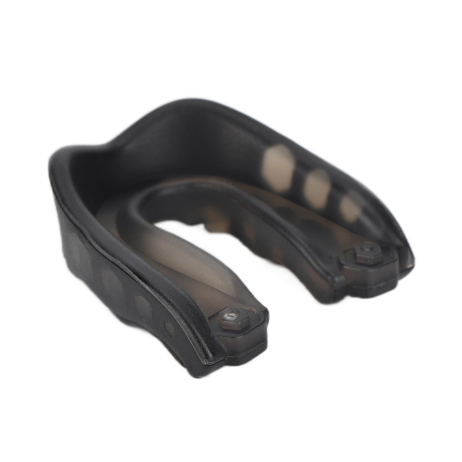 Professioneller Sport Mundschutz Wangen Zunge Zähne Schutz für Taekwondo Boxen schwarz