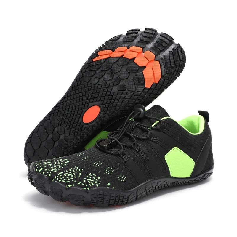 Barfuß-Trail-Schuhe Barfußschuhe für Herren Lässige Damen Wandersandalen Wassersportschuhe Herren-Trainingsschuhe 39 grün