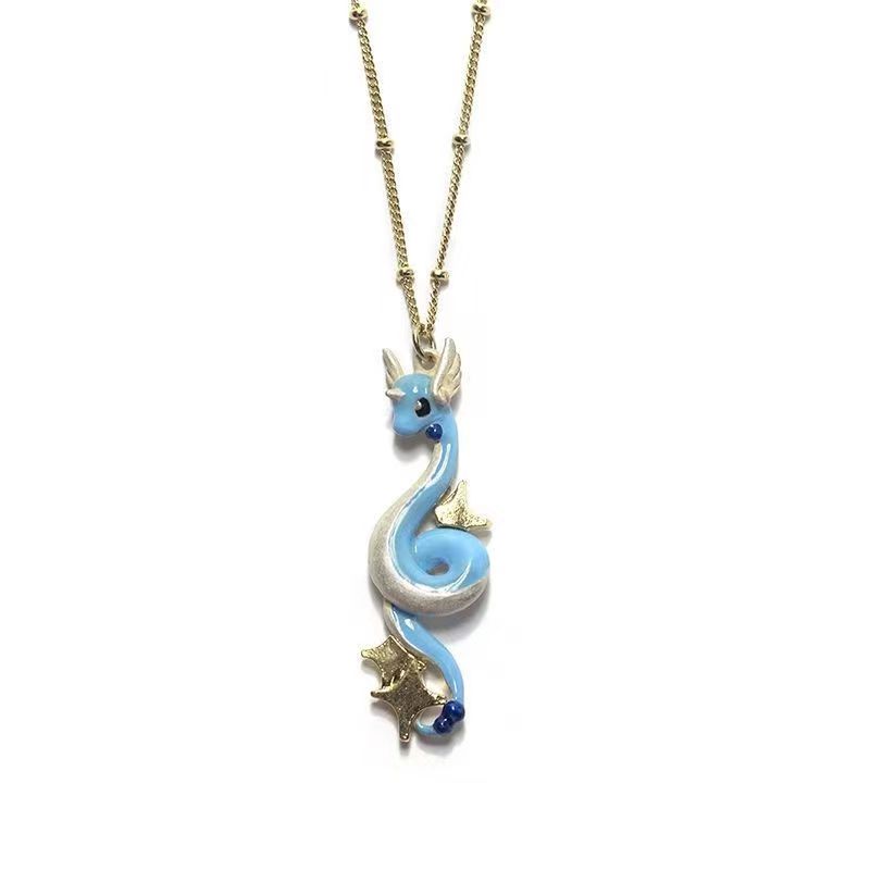 Pokemon Halskette Anhänger Schmuck Zubehör Cartoon Anime Teenager Paar Mode Atmosphäre Trend Hochwertige Dekoration Geschenke fluoreszierende gelbe