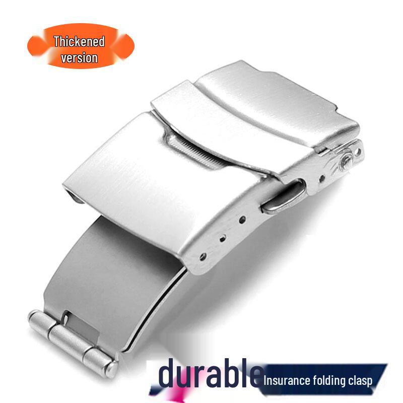 Doppeldrück-Faltschließe aus Edelstahl für Herren- und Damenuhren 18mm/20mm/22mm 20MM