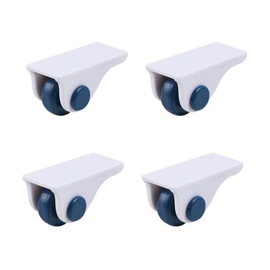 Yousheng 4 Stück breite Anwendung ABS Home Box Caster starke Tragfähigkeit selbstklebendes Boxrad für Geschenke 4pcs blau