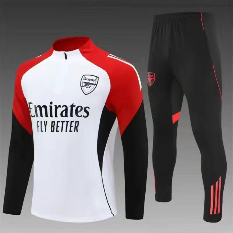 Herbst und Winter Heißes Manchester United Trainings Trikot Arsenal Langarm Halber Reißverschluss Fußball Trikot Kinder Anzug Erwachsenen Anzug 10#(115-125)cm