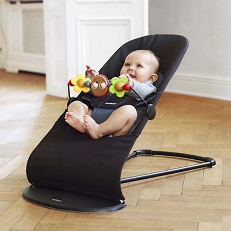 Spielzeugständer für Babywippe, Kinderwagenbogen, Spielzeugständer für Babyautositz, Babysichere Holzsäule, Spielzeugständer, Babywippe, Zubehör one size