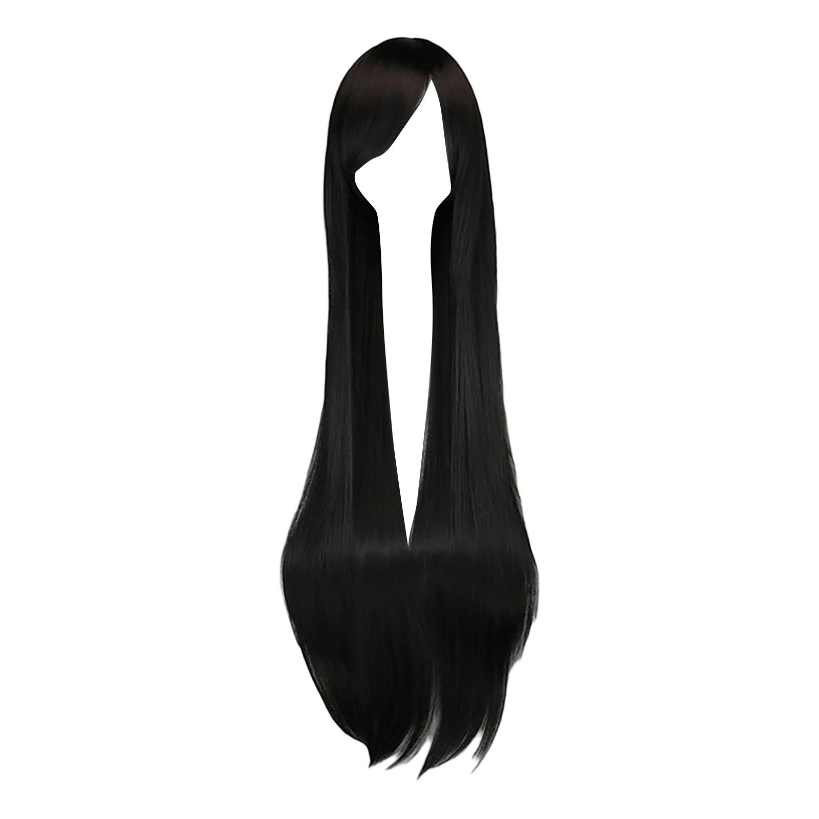 Hochtemperatur Seide Dreadlock Perückenverlängerung Bunte Perücke, Geeignet für Mädchen-Ferienpartys und Cosplay One Size schwarz
