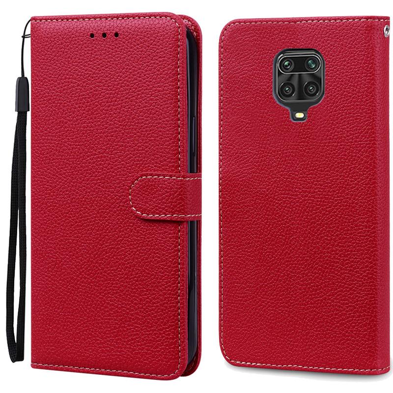 Für Redmi Note 9 Pro Hülle Note 9S Silikon Weiche Brieftasche Hülle Für Xiaomi Redmi Note 9S Fundas für Redmi Note 9 Pro Hülle Cover Shell For Redmi Note 9 Pro dunkelrote