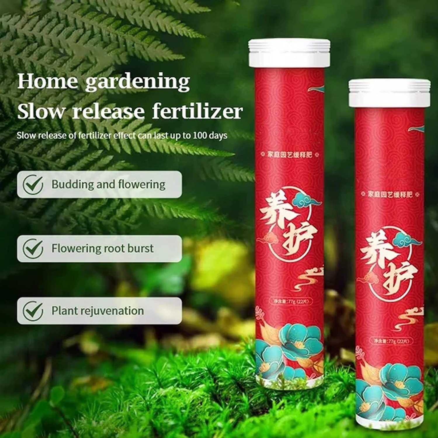 2 Boxen Home Gardening Universal-Tabletten-Bio-Dünger mit langsamer Freisetzung, Bio-Knochenmehldünger, machen die Fütterung Ihrer Pflanzen zum Kinderspiel(1 Karton/22 Stück) 2boxes