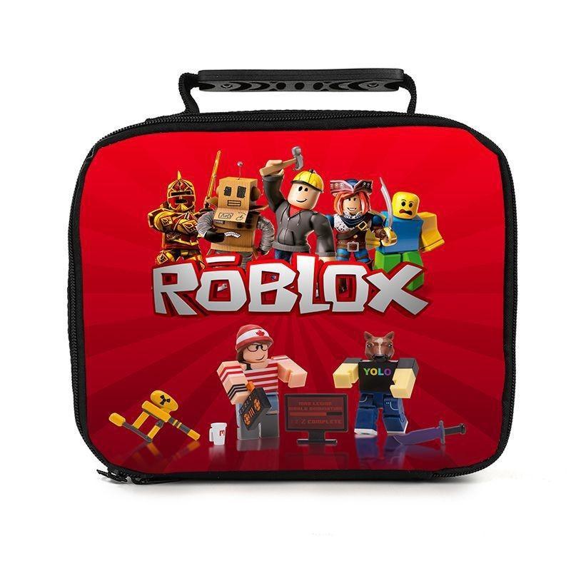 Roblox Tragbare Lunchtasche für Schüler Isolierend und Geräumig Red