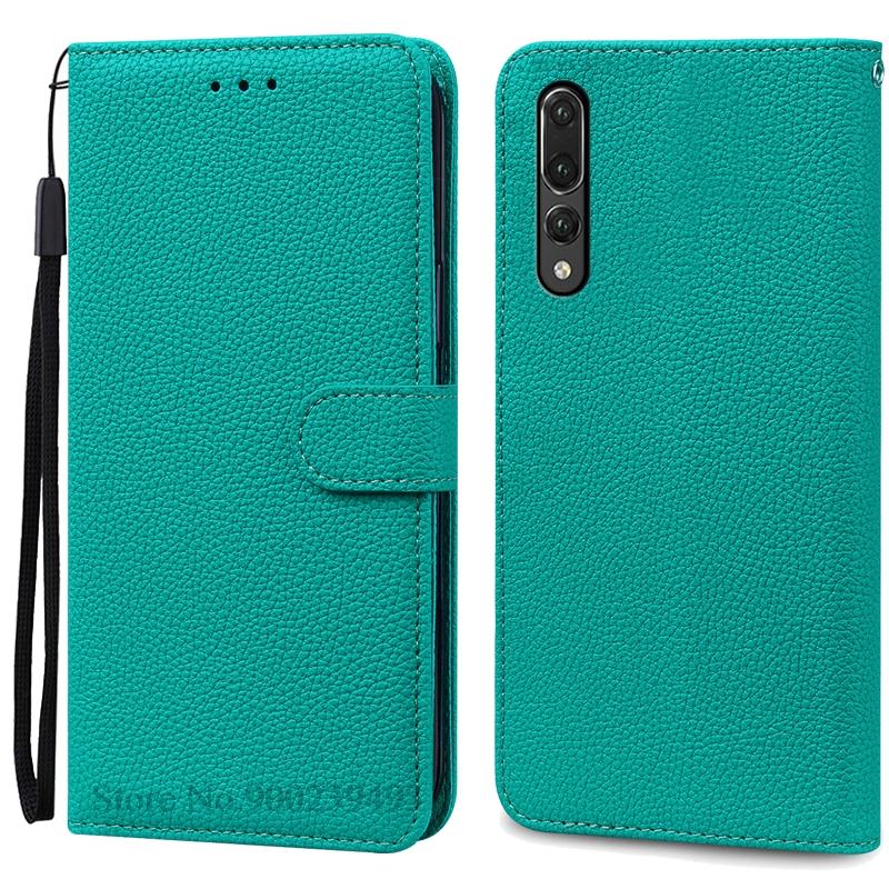 Für Huawei P20 Fall Huawei P20 Pro Abdeckungen Coque Für Huawei P20 Pro Fall Brieftasche Flip Leder Abdeckung Für Huawei P 20 Pro Fall Etui For Huawei P20 cyanblau