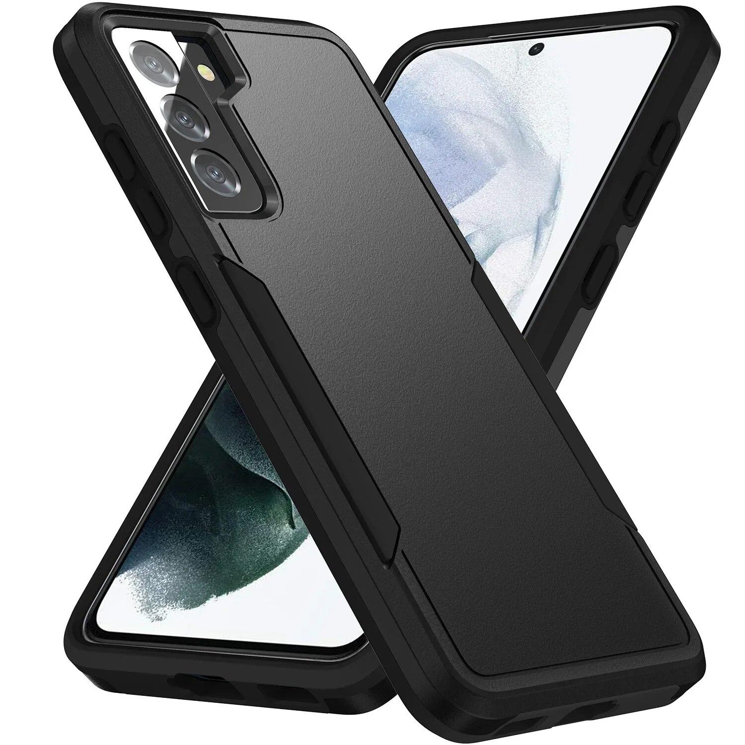 Anti-Rutsch-Schutzmatte für Samsung Galaxy S23 FE 5G S22 Ultra S21 Plus S20 S 22 23 21 Handytasche Hartschale for Galaxy S22 plus schwarz