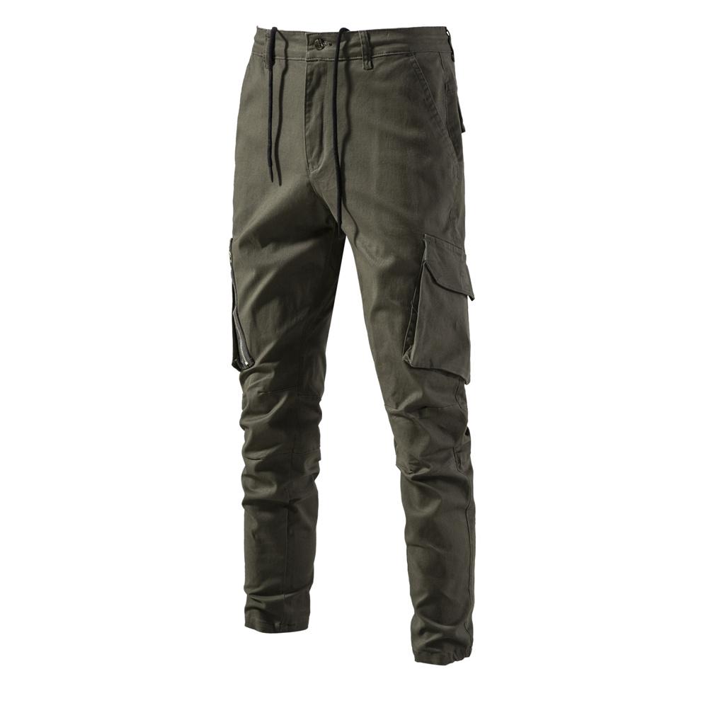 AIOPESON Herren Cargohose mit mehreren Taschen, taktische Hose für Herren, hochwertige lässige Joggerhose für Herren, neuer Frühling 32 armee grüne