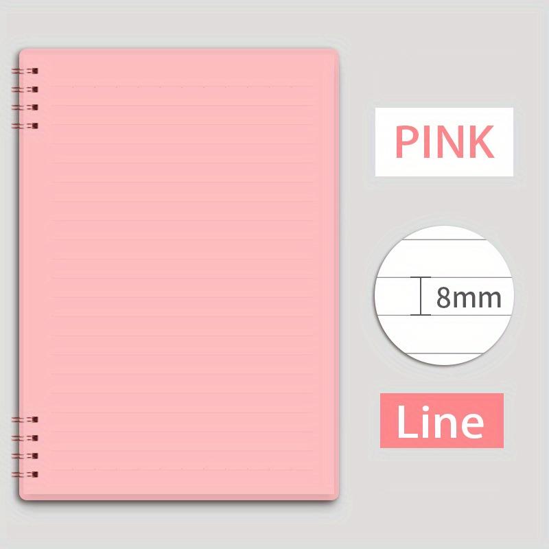 A5 Morandi Spirale Notebook Spule Notizblock Täglichen Wöchentlich Agenda Planer Notebook Schreibwaren Büro Schule Liefert A5 rosa