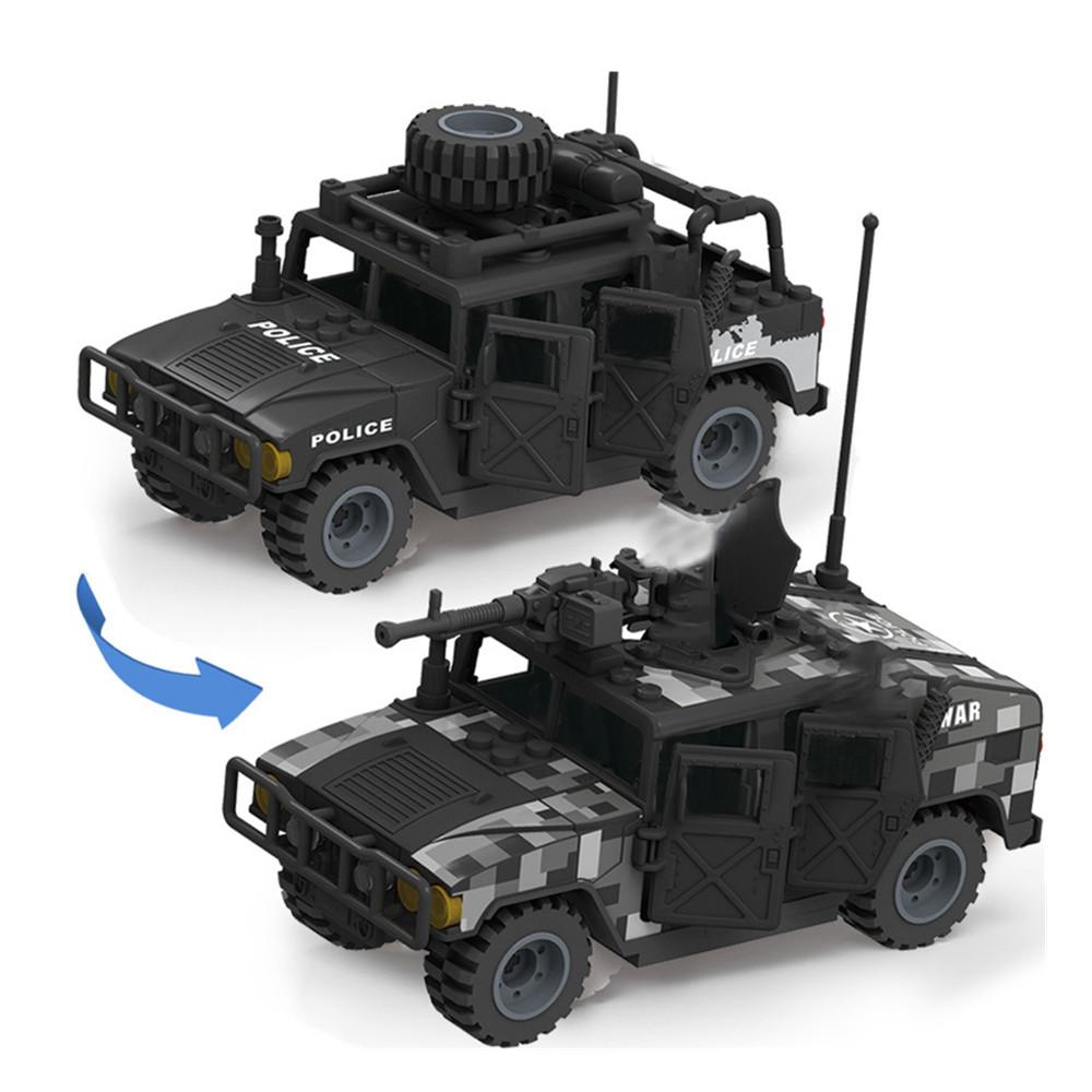 WW2 Armee Militär Soldat Stadt Polizei SWAT 88MM Anti-Tank Gun Rüstung Fahrzeug Bausteine ​​Ziegel Kinder Spielzeug