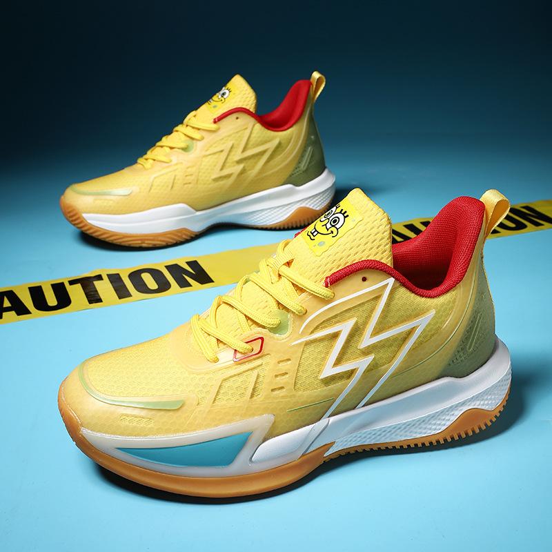 2025 neue beliebte Basketballschuhe Mesh atmungsaktiv Gummisohle Laufschuhe Herren- und Damen-rutschfeste Laufschuhe 38 blue
