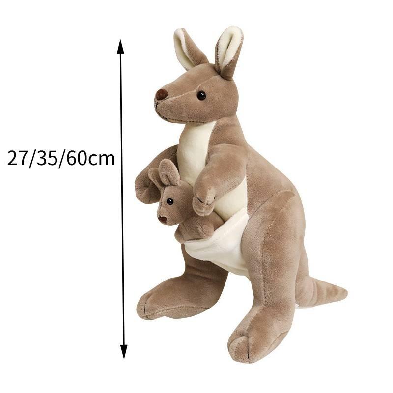 Entzückendes Känguru Plüschtier Weiches Kuscheltier Perfektes Kinderspielzeug 27cm 35cm 60cm 27cm/10.63in