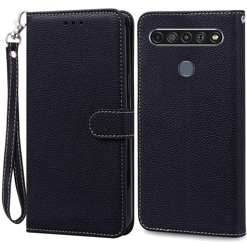 Für LG K61 Hülle Weiche Silikon Leder Brieftasche Flip Case Für LG K61 Hülle Coque Für Fundas LG K61 LGK61 K 61 Handyhüllen Schale for LG K61