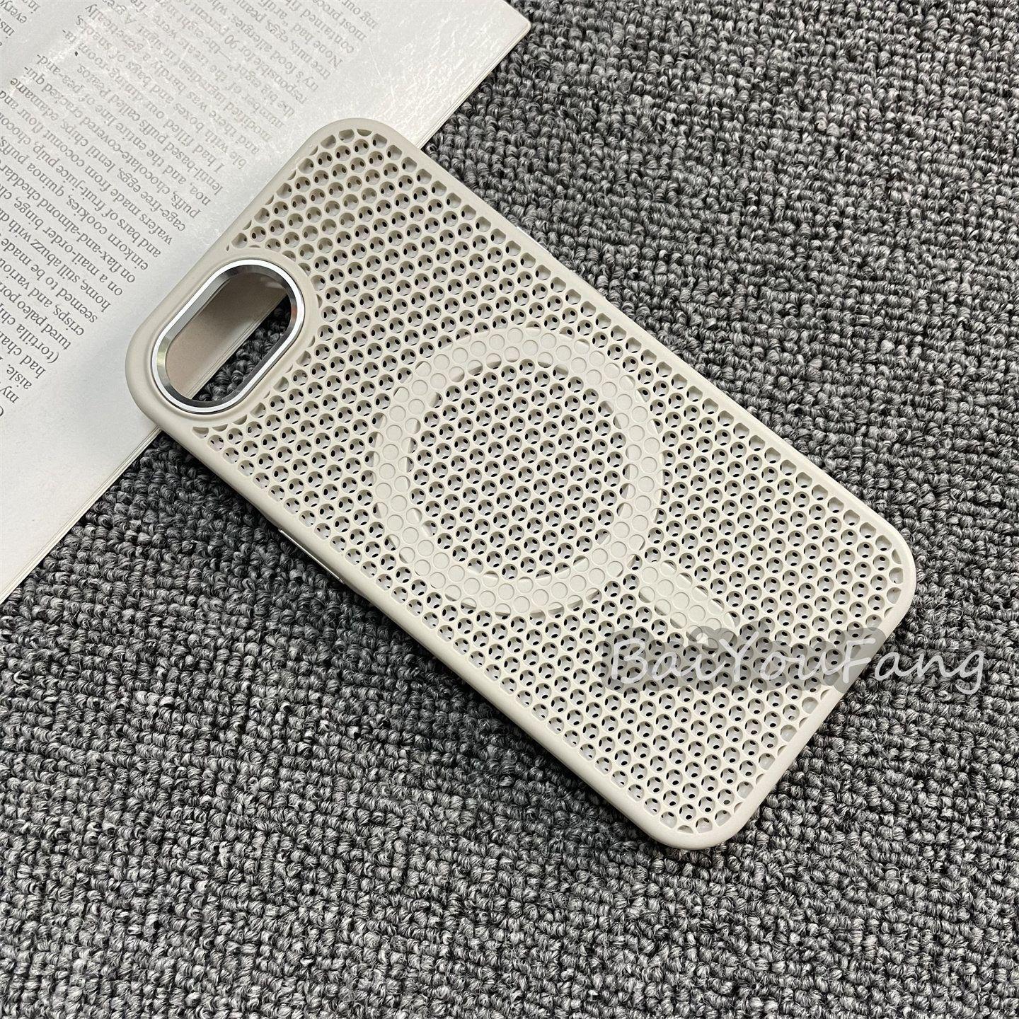 Für iPhone 17 16E Hülle Magnetisch PC Wabenstruktur Wärmeableitung Harte Rückseite Für iPhone 17e Leichte und Dünne Schale Bumper iPhone 16e