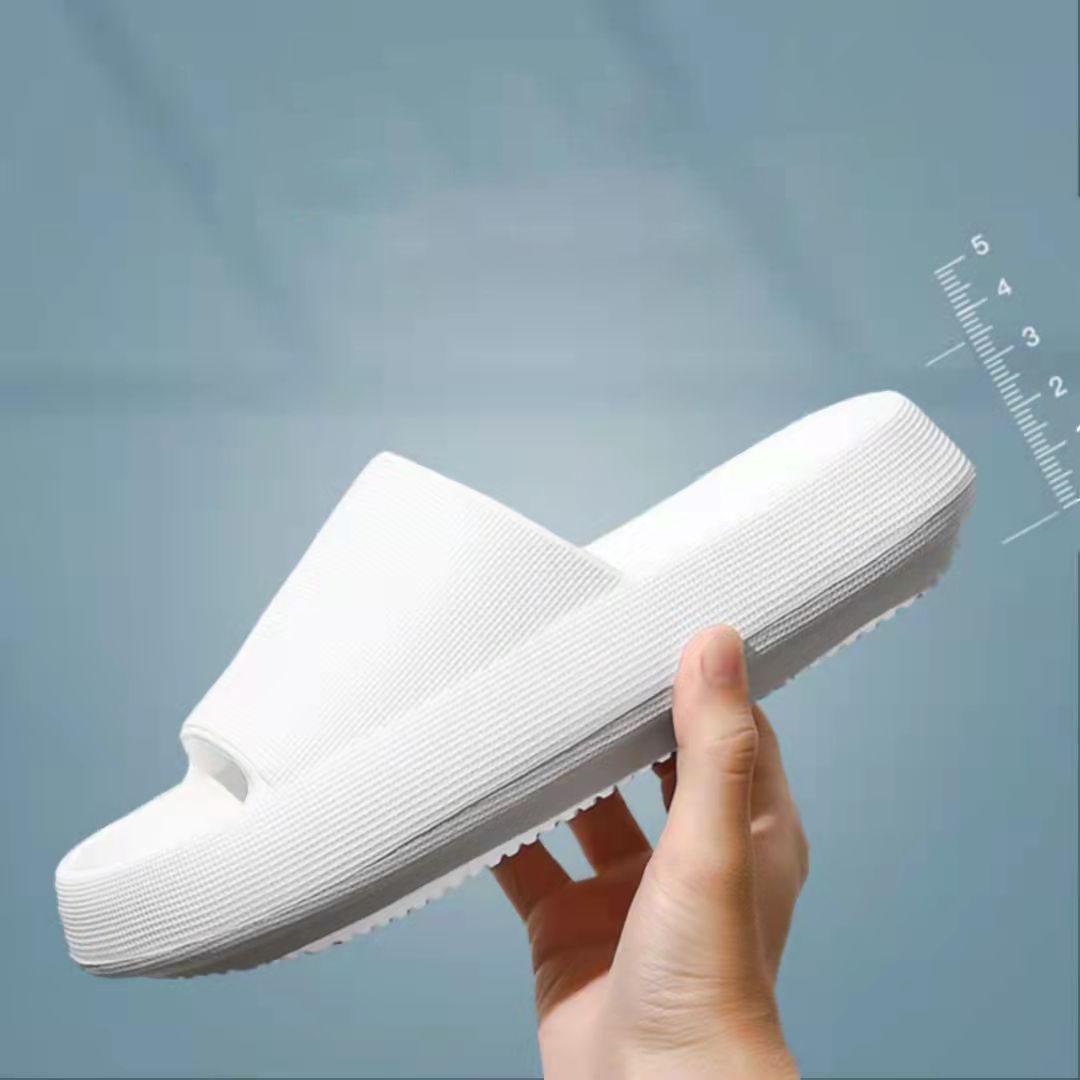 Sommer Frauen Hausschuhe 3,5 cm Dicke Plattform Indoor Bad Pantoffel Weiche EVA Anti-rutsch Hause Hausschuhe Slides Sandalen 42/43 weiß