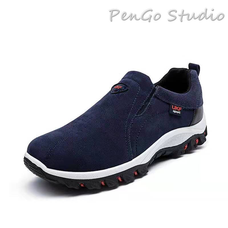 2022 neue Casual Schuhe Männer Turnschuhe Outdoor Wanderschuhe Müßiggänger Männer Bequeme Schuhe Männlichen Schuhe Licht Plus Größe 48 42 blau