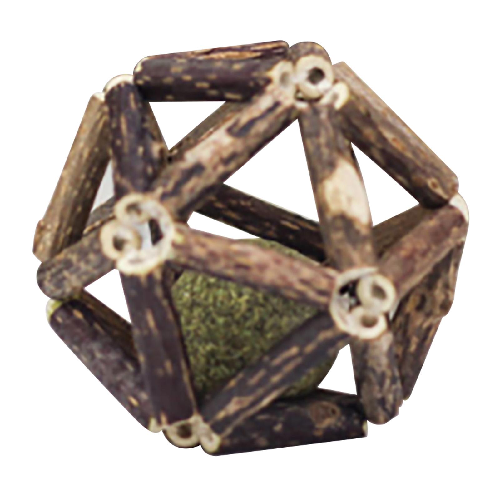 Katzenminze Holzkugel Silberwein Stift Zähneknirschen Appetit anregen Katzen Kauen Katzenminze Ball für Katzen