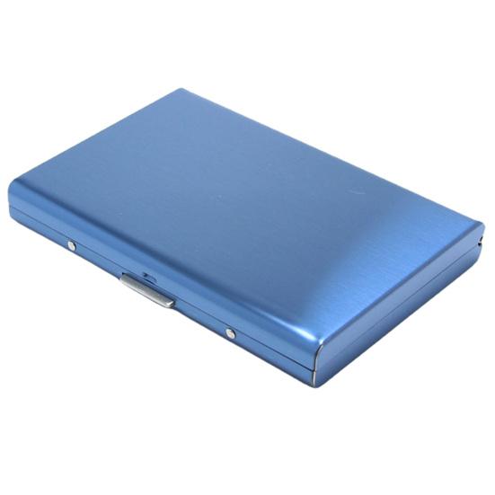 Wonder Pocket Stahlhalter, RFID-Edelstahl, Business-ID-Kartenblockierung, Kreditschutzhülle 9.6cm blau